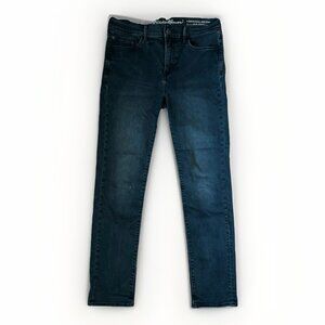 Eddie Bauer Jeans Black Denim Slim Straight Slightly Curvy Women's Size 8